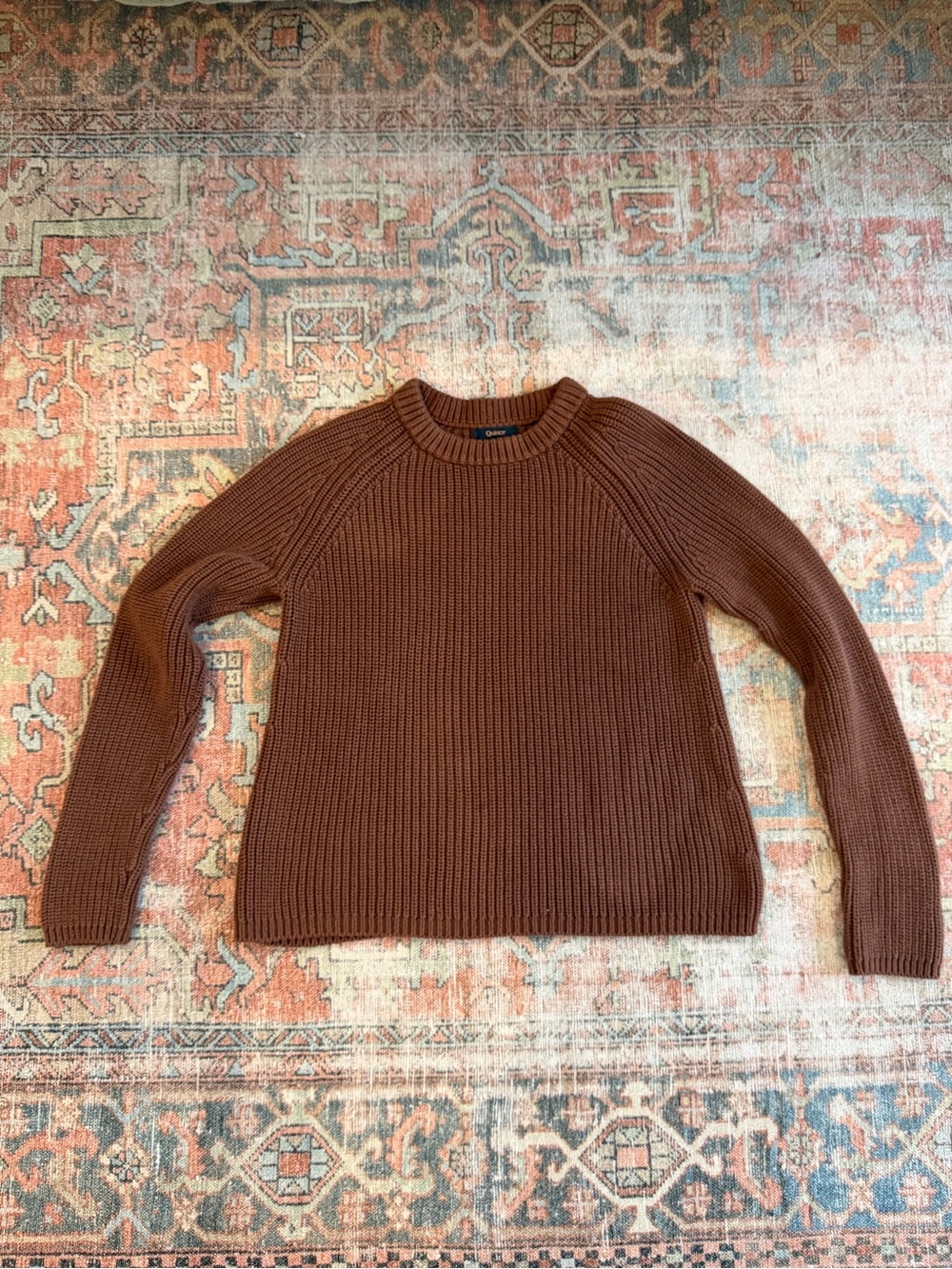 Quince 100% Organic Cotton Fisherman Crew Sweater
